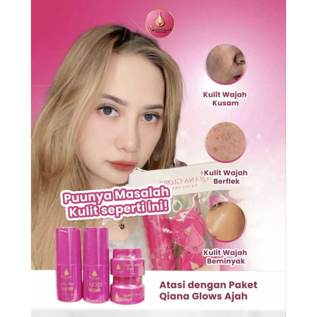 QIANA GLOW SKINCARE paket skincare BPOM
