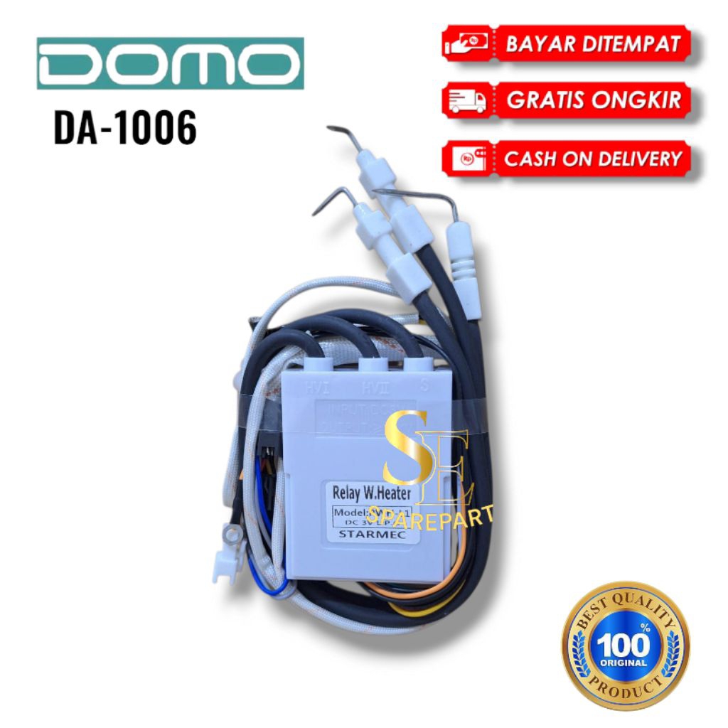 MODUL PEMANTIK DOMO DA-1006 PULSE IGNITIOAN WATER HEATER GAS LPH PEMANAS AIR LPG API