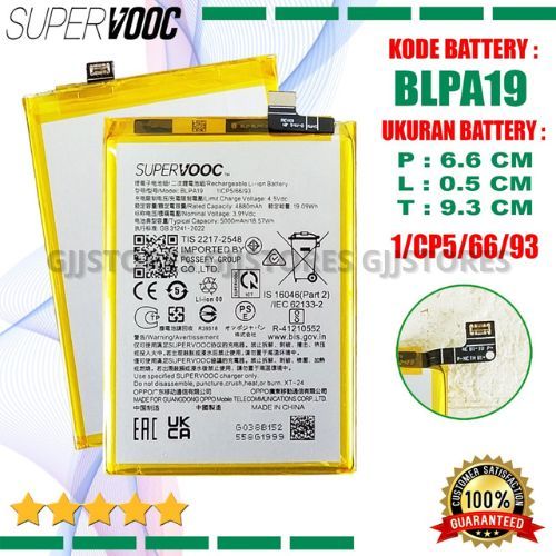 Baterai Oppo A38 CPH2579 / A58 4G CPH2577 / A59 5G CPH2617 BLPA19 / BLPA-19 Battery batre