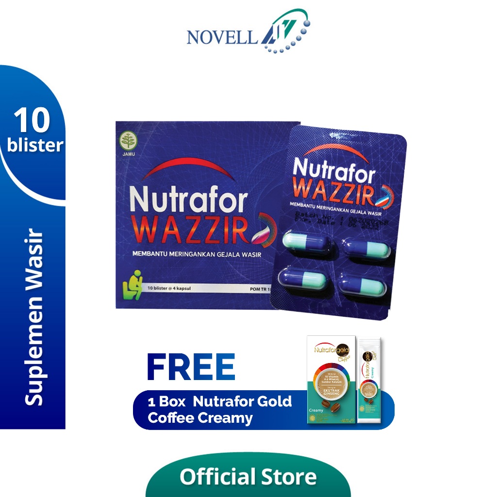 

Nutrafor Wazzir Isi 40 Kapsul Free 1 Box Nutrafor Gold Coffee Tinggi Vitamin & Mineral Creamy