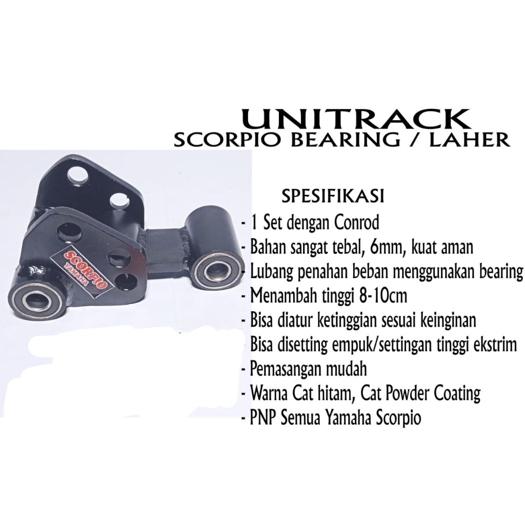 UNITRACK KLX, SCORPIO, VIXTION, CB150 DAN CRF