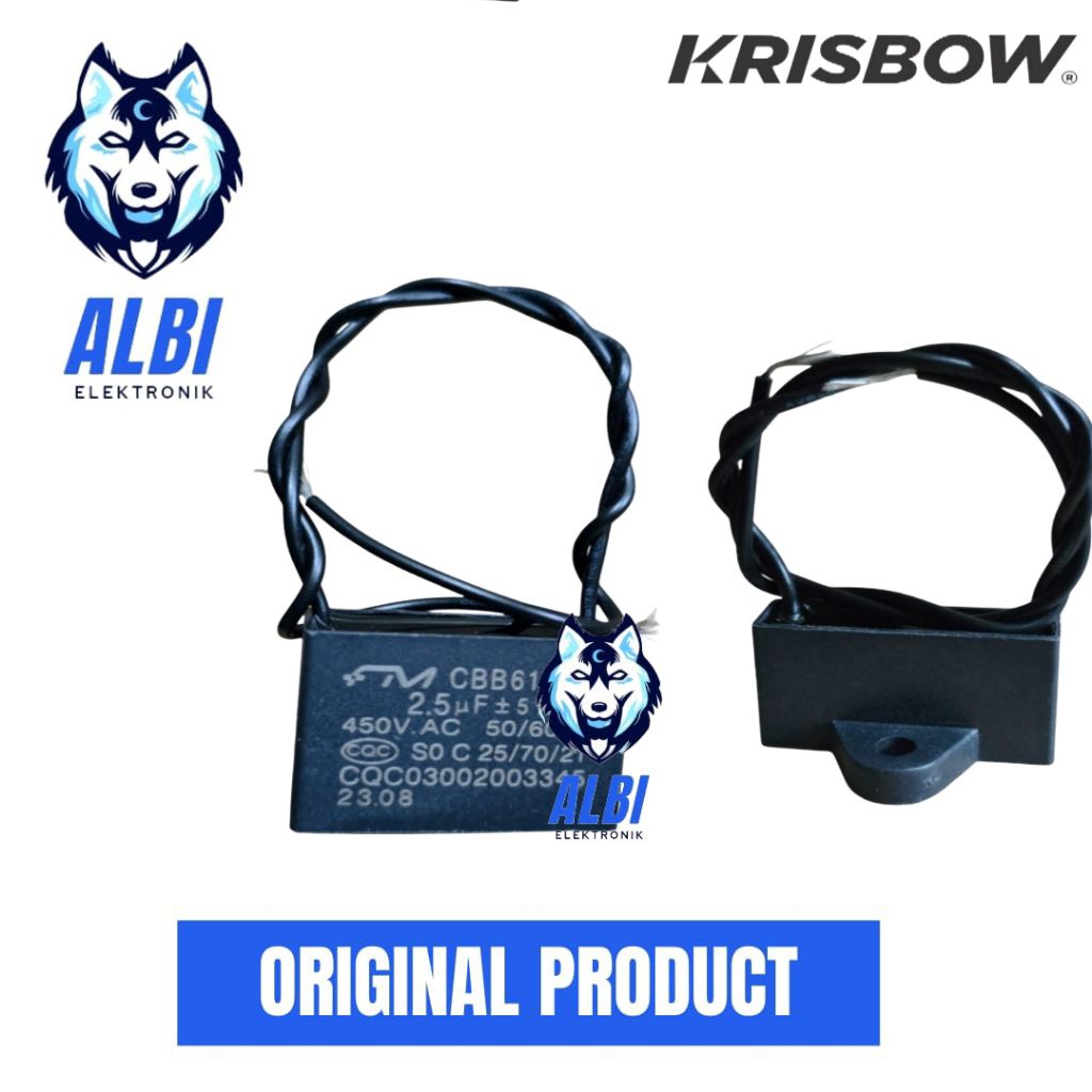 Kapasitor kipas angin KRISBOW model kipas duduk,berdiri dan gantung - Capasitor kipas angin Krisbow