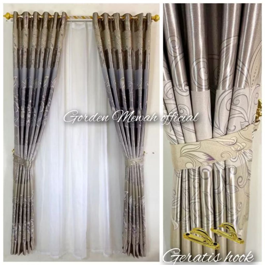 Gorden mewah ruang tamu hordeng pintu kamar mewah bahan tebal dan lembut cocok buat di pintu atau di
