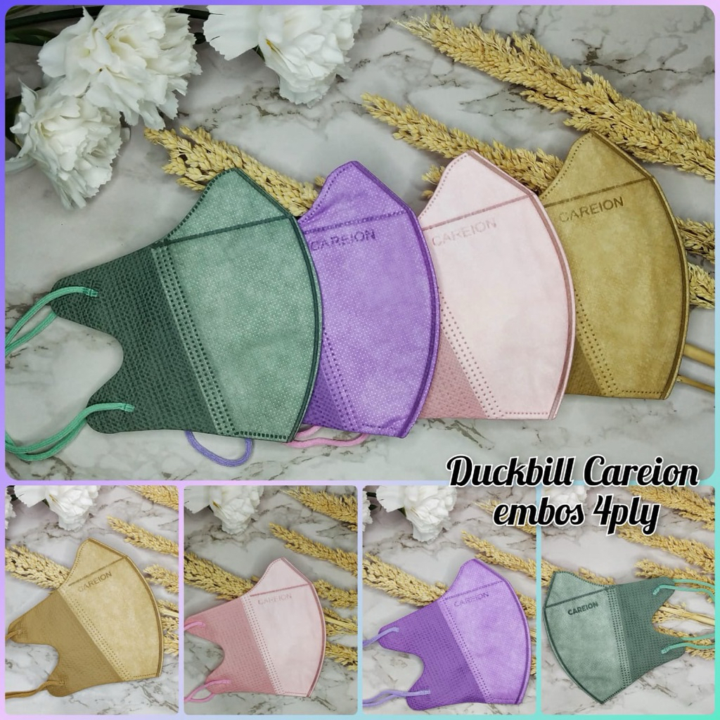 CUCI GUDANG MASKER DUCKBILL / MASKER DUCKBILL CAREION / MASKER DUCKBILL CAREION 4ply / MASKER CAREIO