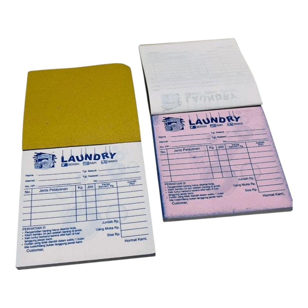 

Nota Laundry Isi 50 Lembar 2 Rangkap Nota Laundry 2 Ply