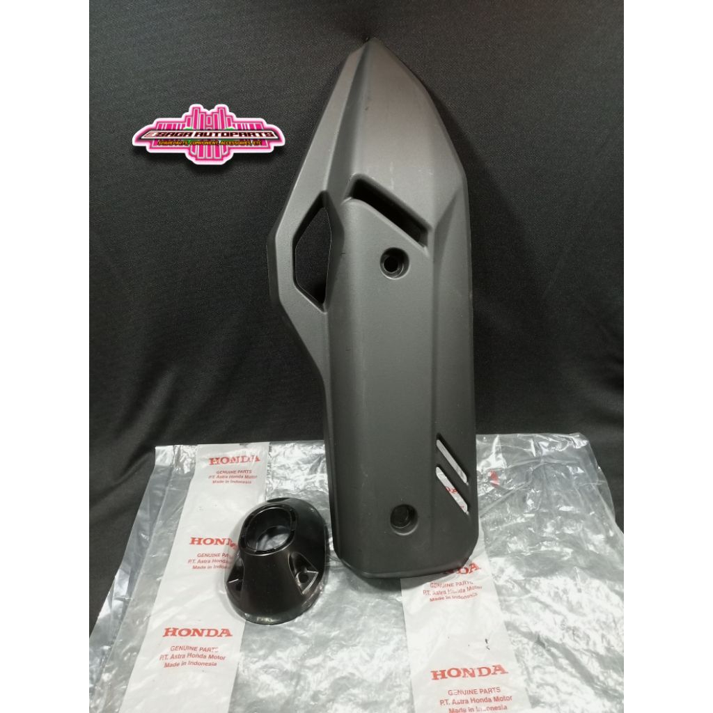 ORIGINAL fullset  cover pelindung moncong hitam dof tutup Tameng Knalpot Vario 160 pcx 160 2022 2023