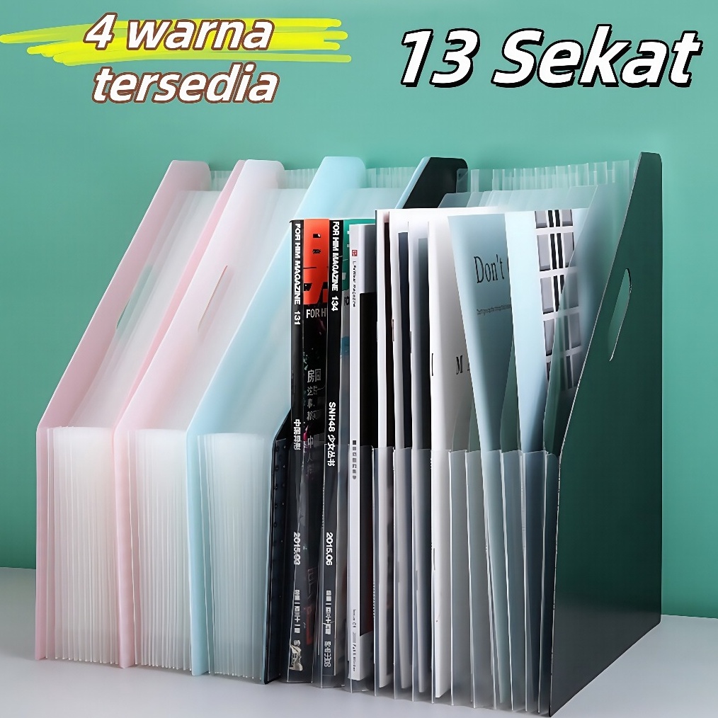 

KODE R17D Standing File F4 File Folder Document Bag A4 Tas Dokumen File File Filling Folder 13 Sekat