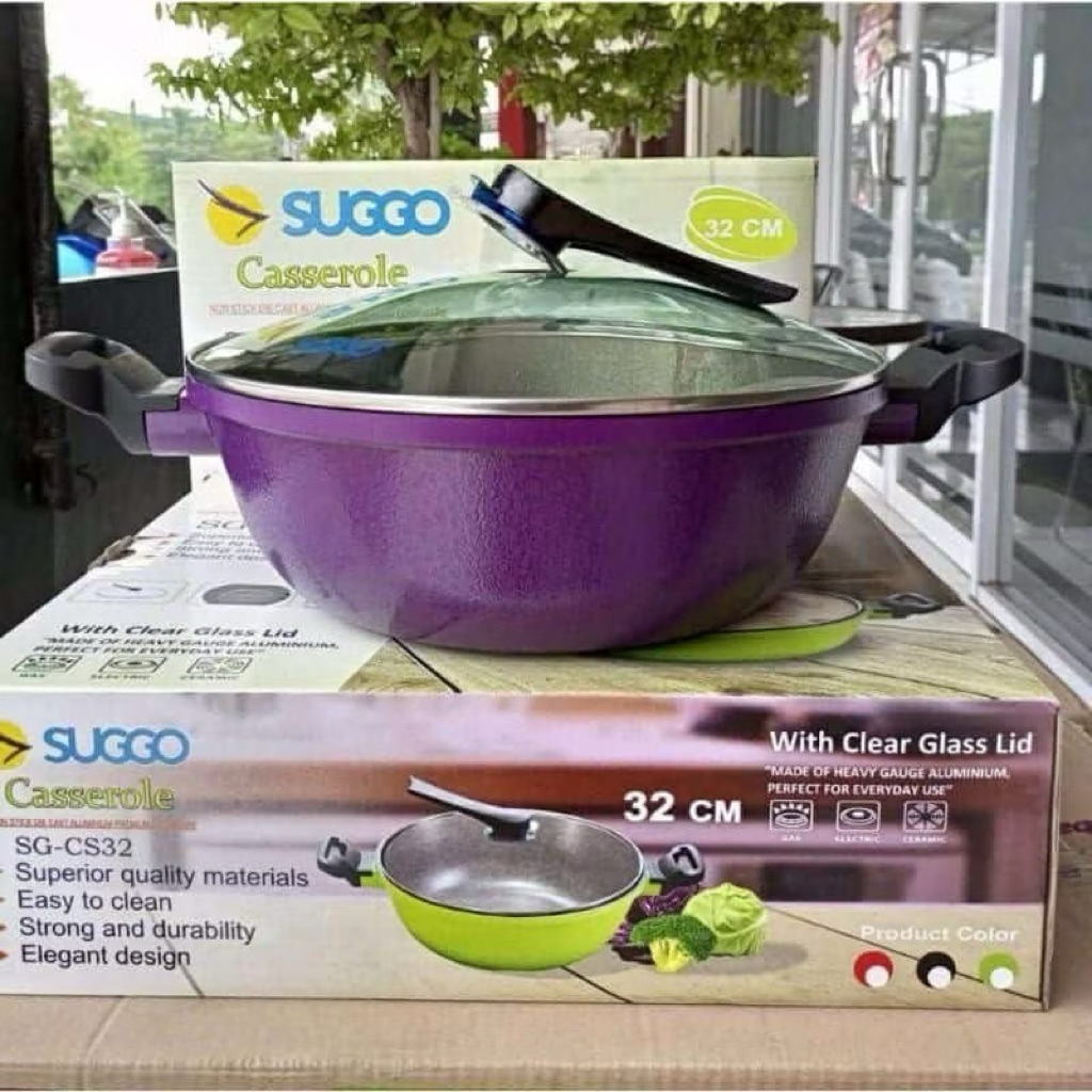 WOK PAN CASSEROLE SUGGO 32CM-PANCI  WAJAN 32 CM