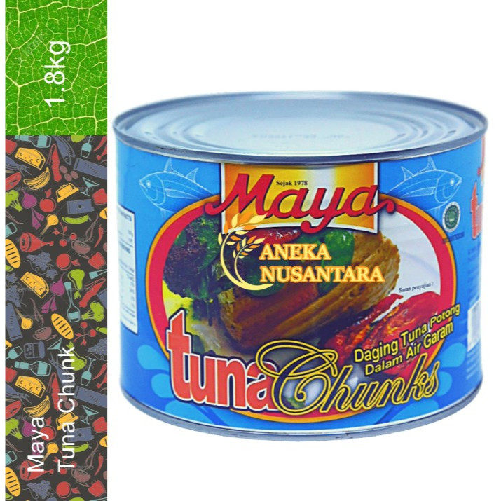 

Maya Tuna Chunk 1,8 kilo Maya Brand Ikan Tuna Potongan Dalam Kaleng Maya Chunks Tuna Ikan Tuna 1800g 1.8kg Promo