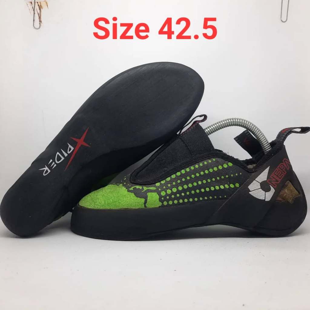 sepatu panjat tebing rock climbing second nepa slip on hijau size 42.5