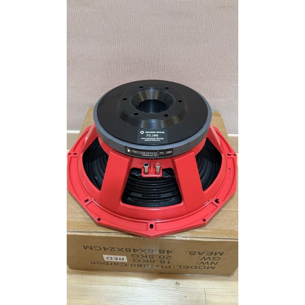 KOMPONEN SPEAKER PD1880 PD 1880 DAUN CARBON GRADE A 18 INCH SUBWOOFER