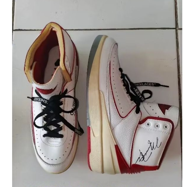 SEPATU NlKE AJ 2 HIGH x OFF WHITE