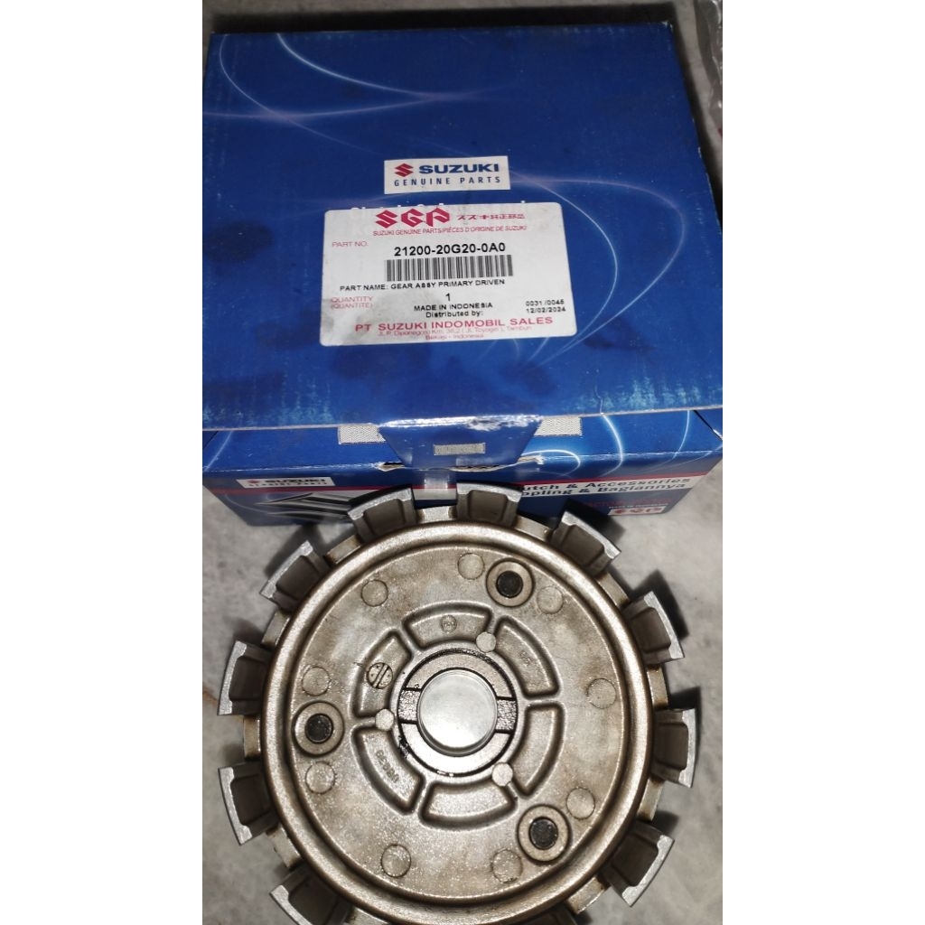 Rumah kopling Suzuki Shogun FL AXELO 125 GEAR ASSY PRIMARY DRIVEN BEKAS