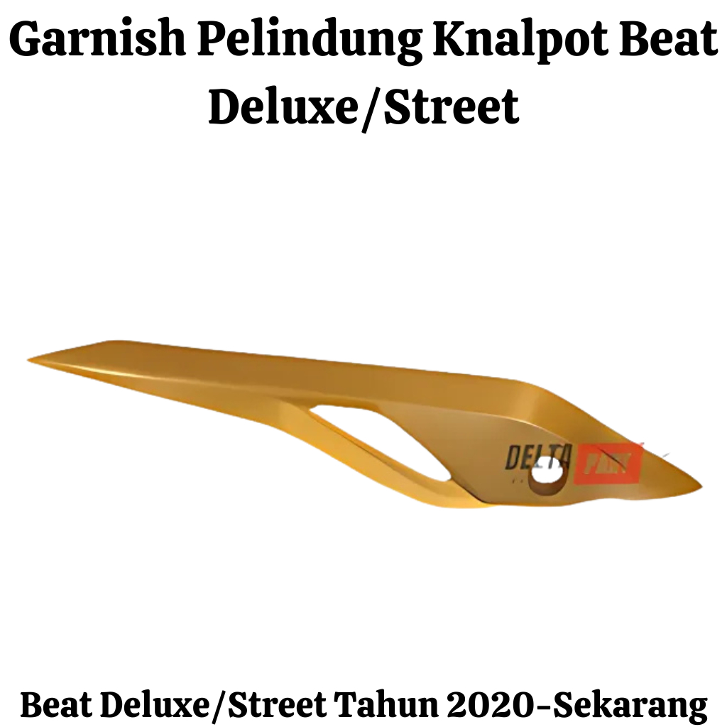 Aksesoris garnish cover tutup tameng pelindung knalpot beat new deluxe street 2020 2021 2022 2023 K1