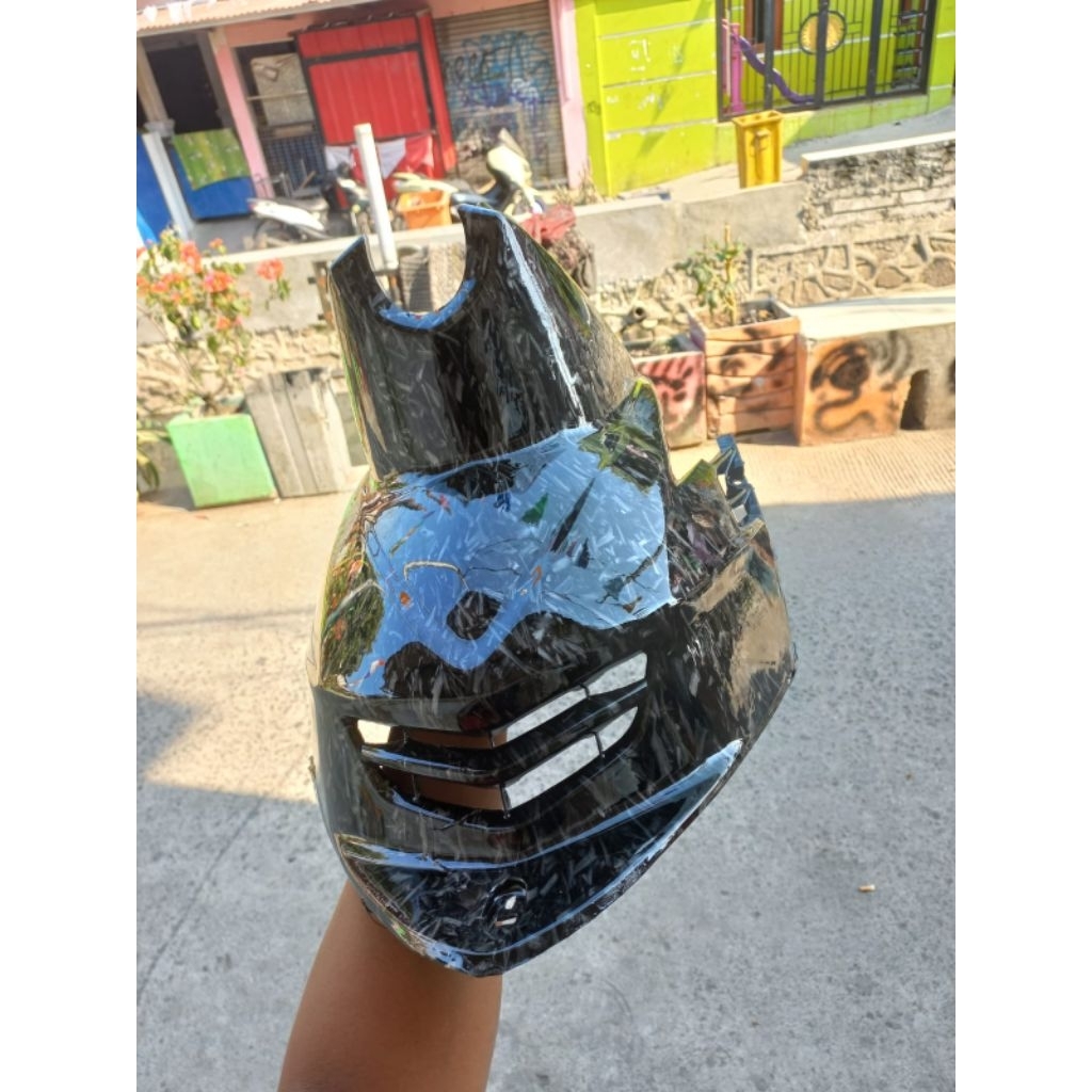 cover Tanki bawah jok Mio soul karbu karbon forget