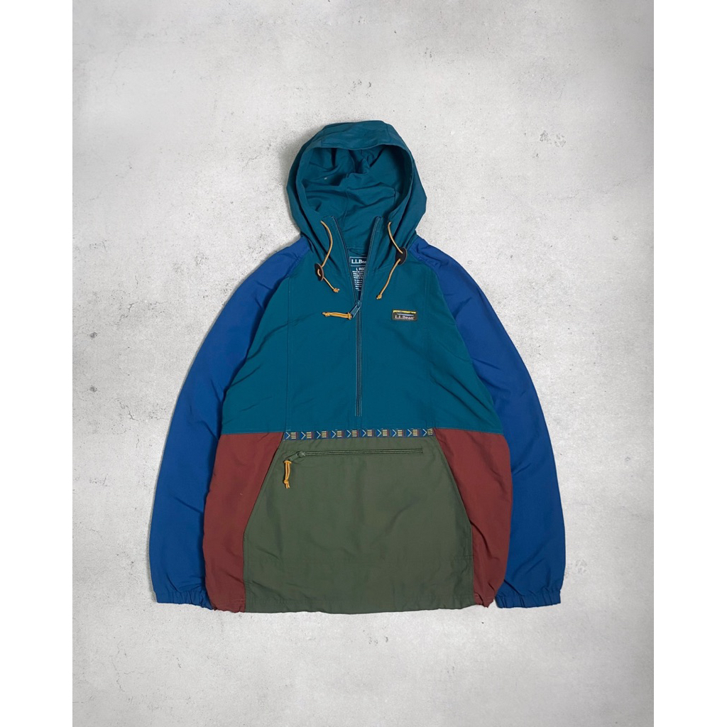 VINTAGE LL BEAN ANORAK CAGOULE WINBDREAKER JACKET