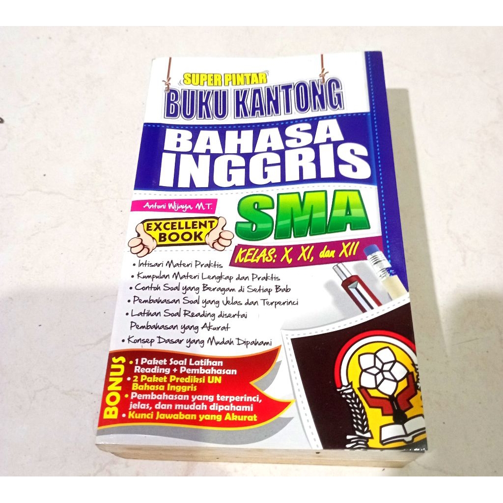 ( OBRAL ) BUKU LATIHAN SOAL SMA // SUPER PINTAR BUKU KANTONG // BAHASA INGGRIS SMA // ORIGINAL