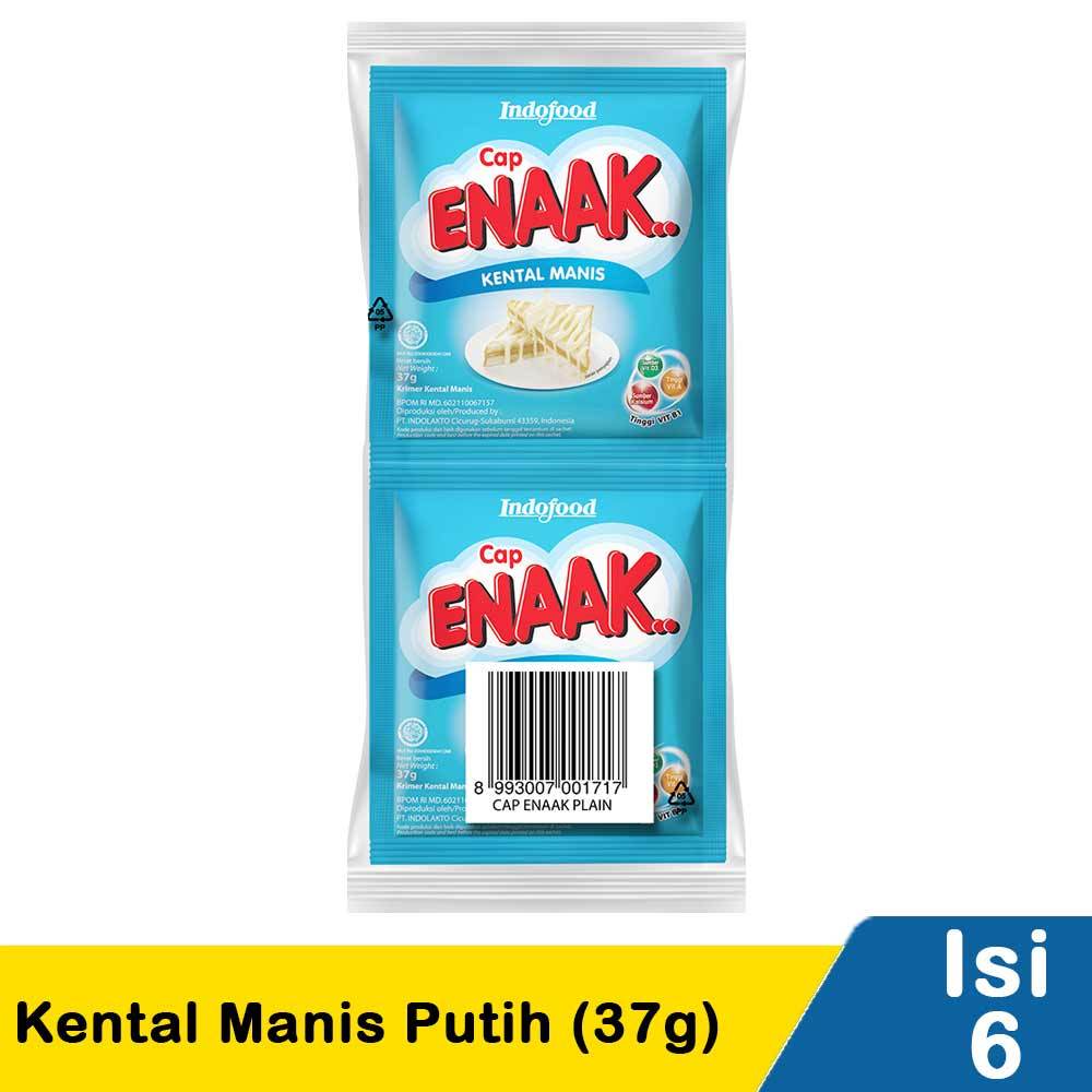 

cap enaak kental manis putih 6x37g