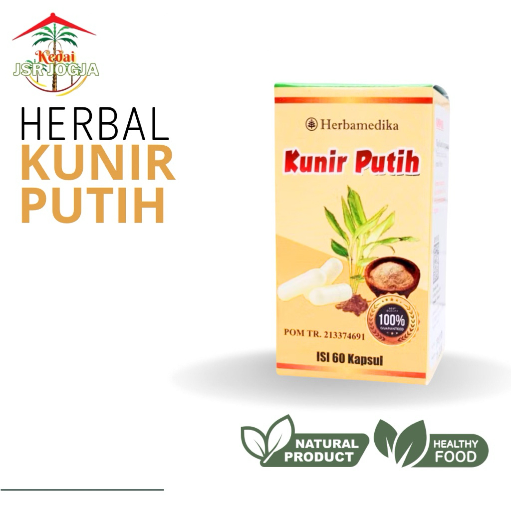 

Herbamedika Kunir Putih Kapsul Isi 60 - Obat lambung Kista dan Benjolan