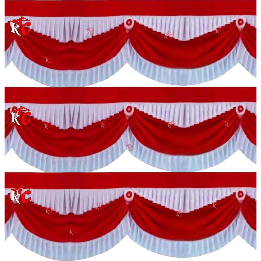 BACKGROUND MERAH PUTIH REMPEL RENTEK BEGRON CANTIK BACKGROUND KAIN TEBAL