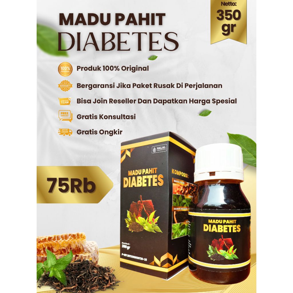 

Madu Diabetes_atasi diabetes,kaki kebas/kesemutan-Original