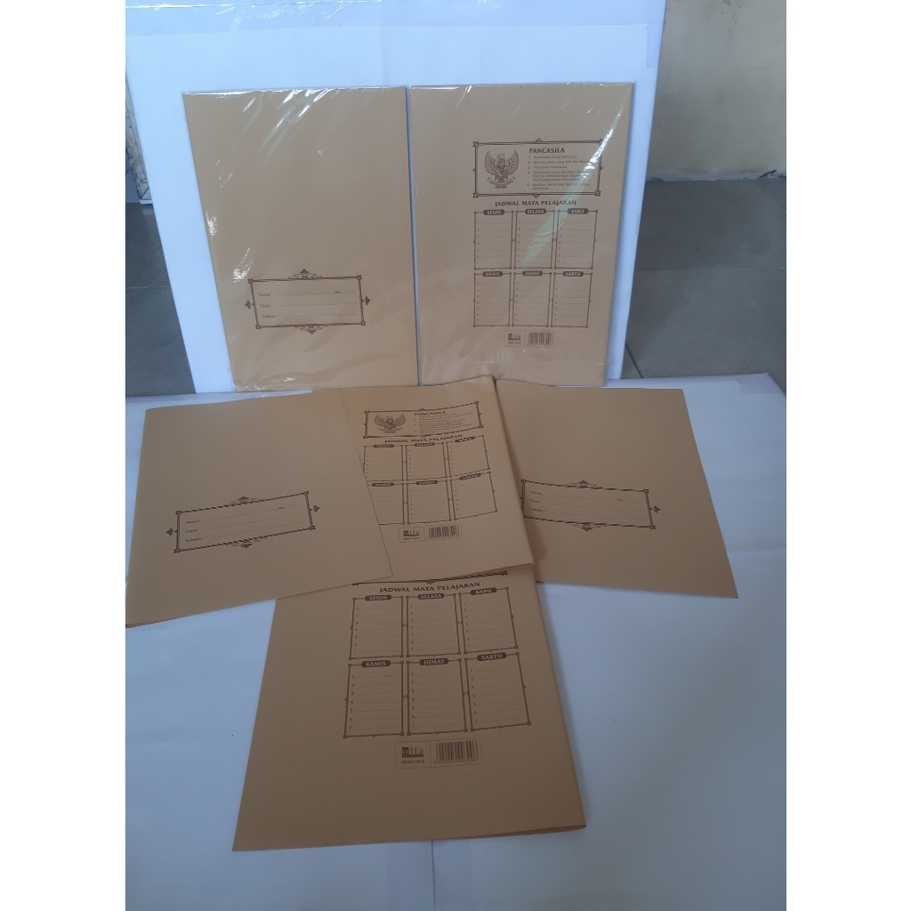 

Sampul Coklat Buku Tulis Ukuran Boxy/Campus/Big Boss-1 pack( isi 10 lembar)-Kertas Samson