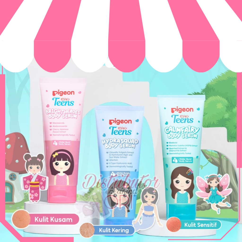 Pigeon Teens Body Serum | Calmfairy | Brightheroes | Hydrasquad | BPOM