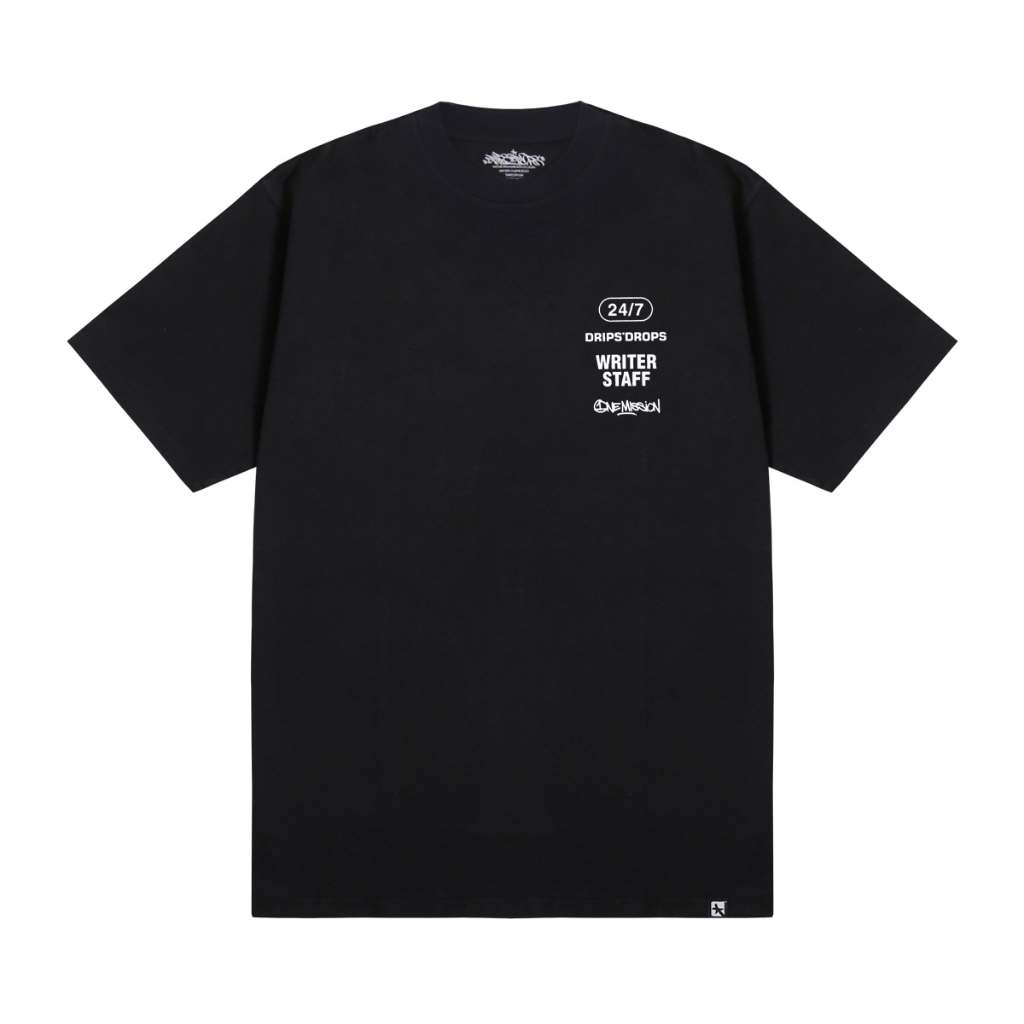 Dripsndrops T-shirt Writer Staff #2 Black