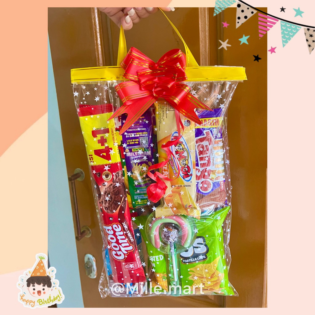

Paket Ulang Tahun Anak/Bingkisan Ulang Tahun Anak/Souvernir Pesta Ulang Tahun/Hampers Ulang Tahun Anak/Paket Makanan Ringan Anak
