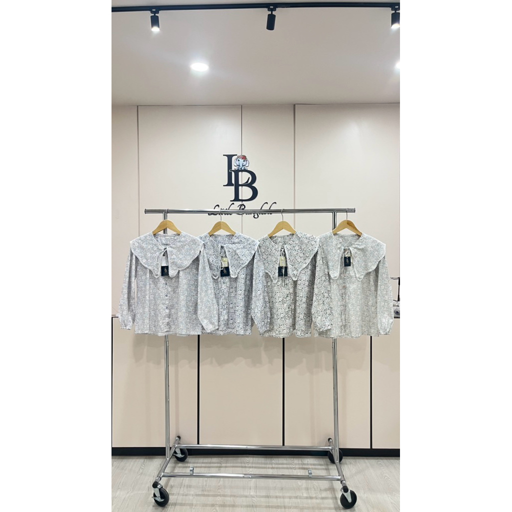 233- Blouse | Tunik wanita | Blouse bunga bunga| Katun Premium Import BKK | littelbangkokpadang