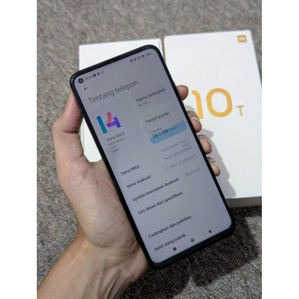 Mi 10T 8/128gb Fullset Normal No Minus