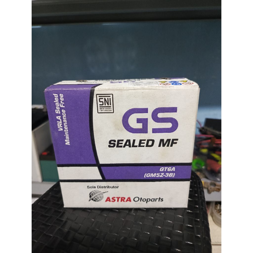 Aki Kering Motor Yamaha fitz r, Vega zr, mio sporty, GS ASTRA ORIGINAL GM5Z-3B MF