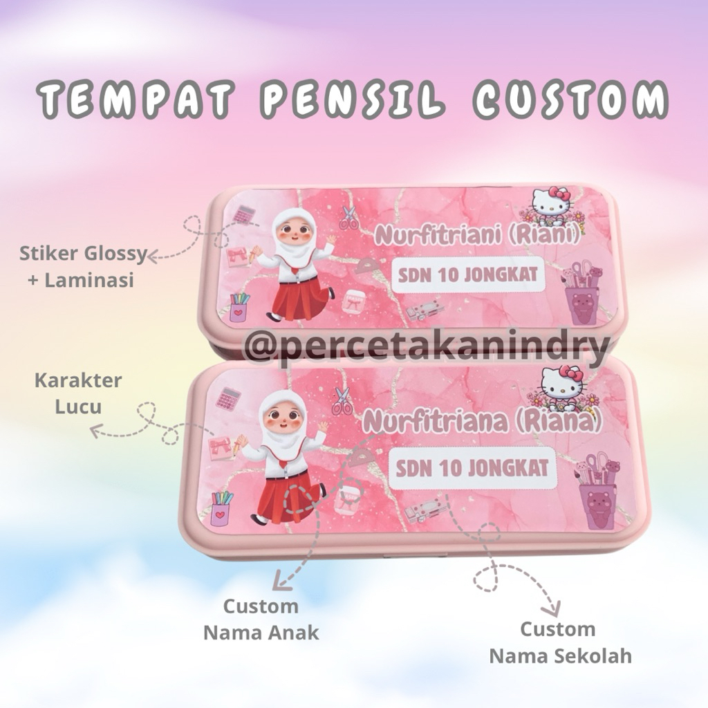 

KOTAK PENSIL ANAK PETAK CUSTOM NAMA DAN SEKOLAH