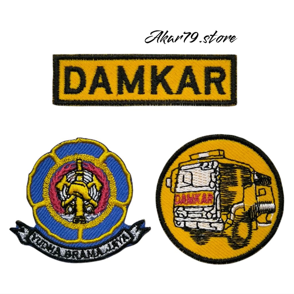 BORDIR ATRIBUT PERLENGKAPAN  SERAGAM PROFESI ANAK DAMKAR