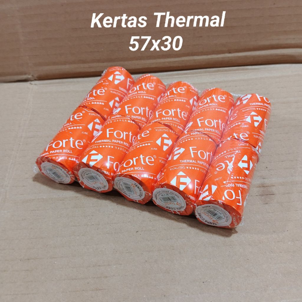 

1 Pak Kertas Thermal 57x30 Forte Isi 12 Bungkus