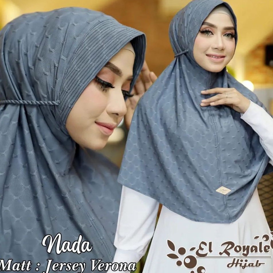 Kekinian  Bergo Hijab Instan Jilbab Nada Ori El Royale