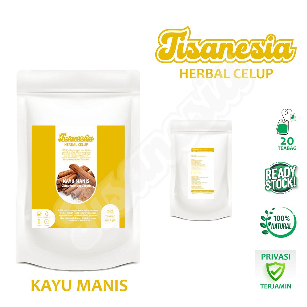 

KAYU MANIS TISANESIA Herbal Celup 20 Teabag Mengatasi PMS Alzheimer Diabetes Rematik & Nyeri Sendi