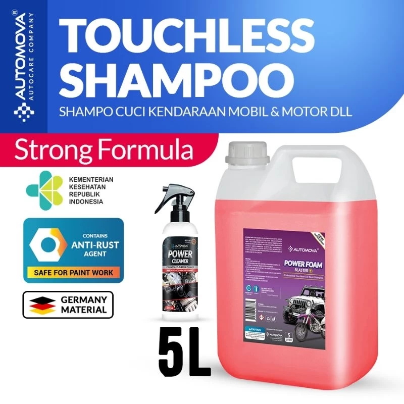 AUTOMOVA - Touchless Shampoo Cuci Tanpa Sentuh Power Foam Blaster (5 Liter)