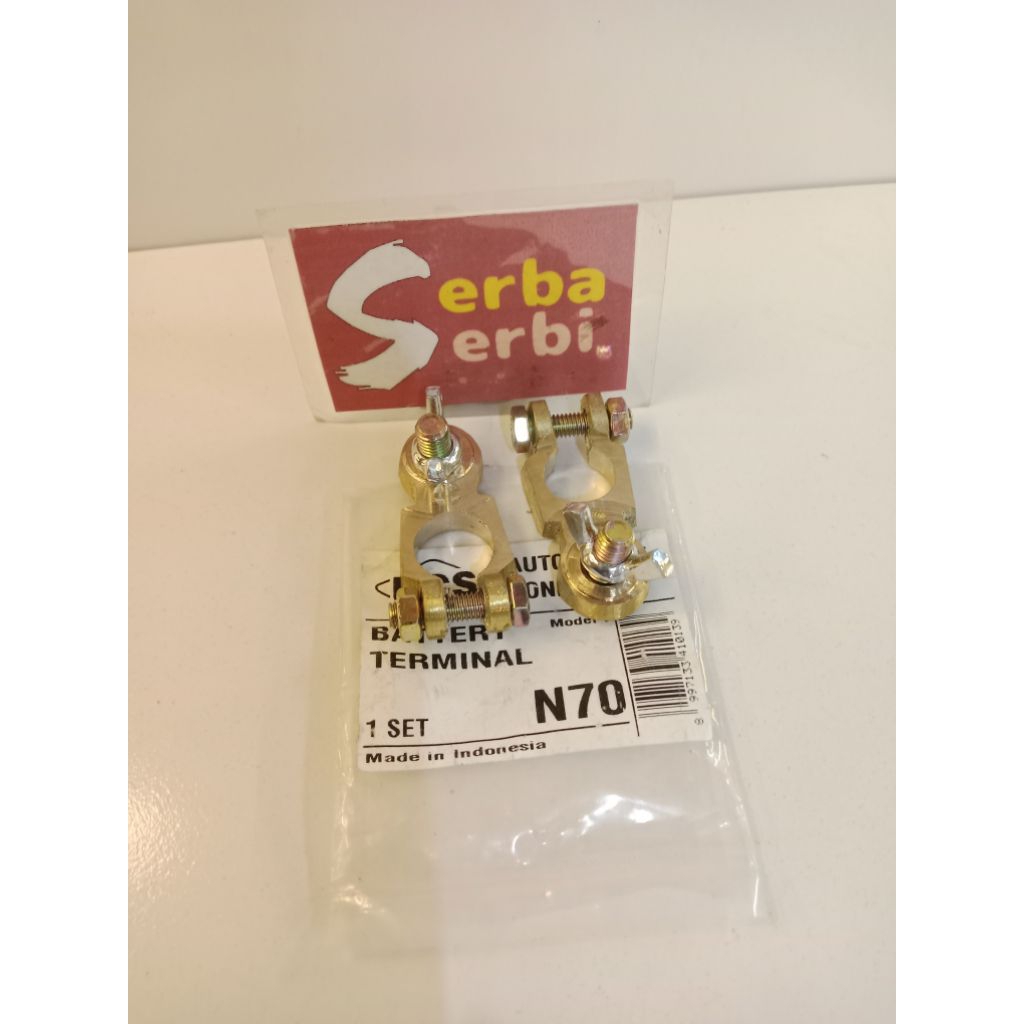 */PASANG KLEM KEPALA AKI*Klem aki baterai kuningan universal