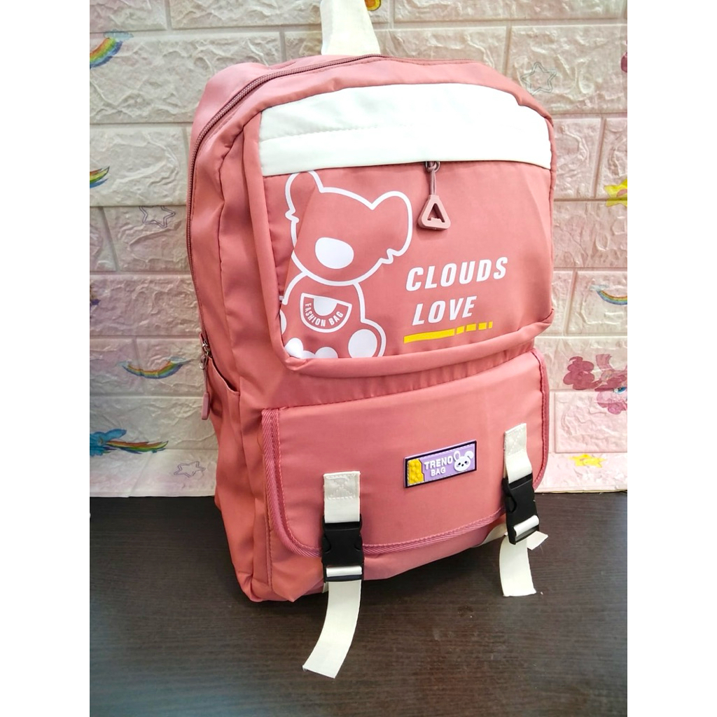 TAS RANSEL DEWASA CLOUD LOVE KODE 1638 40x30x15cm//RANSEL BACKPACK