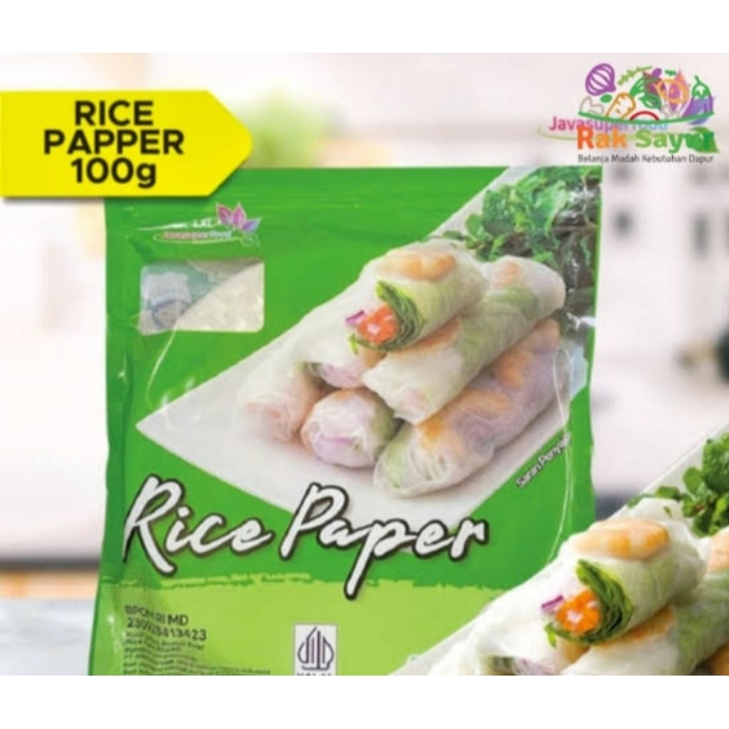 

Rice Paper bulat JAVASUPERFOOD 10 Lembar - 100 gr