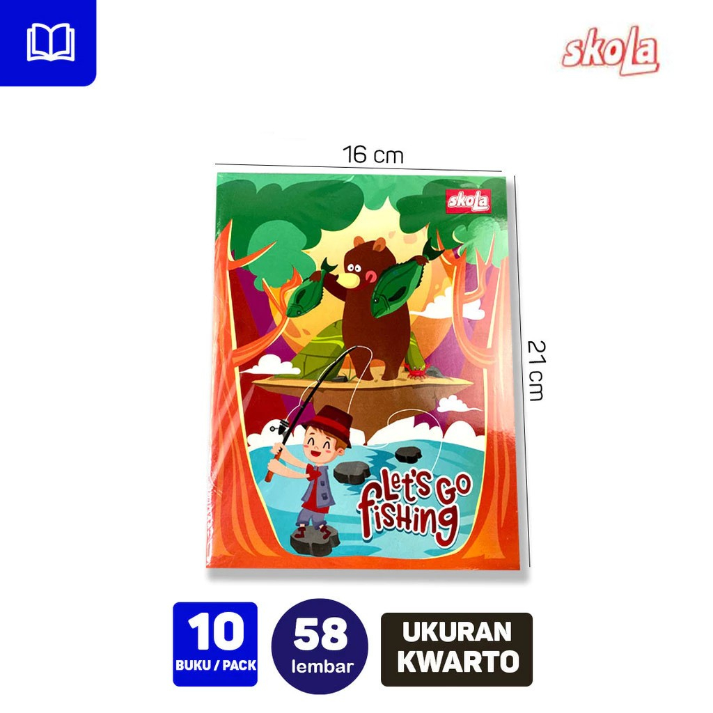 

Buku Tulis SKOLA 58 Lembar (1 Pack isi 10 Buku)
