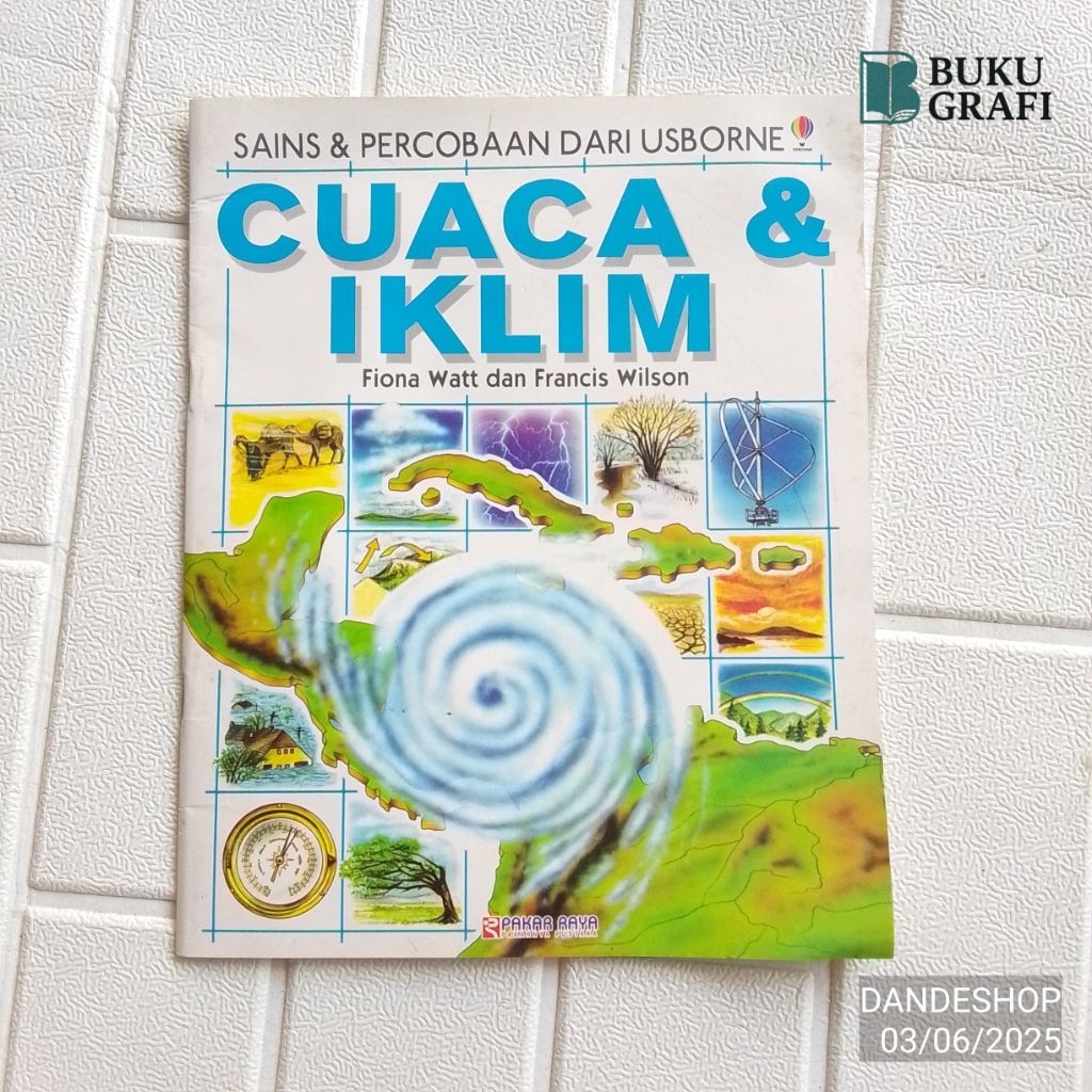 Cuaca & Iklim - Sains & Percobaan dari Usborne - Buku Pengetahuan Anak Original Bekas
