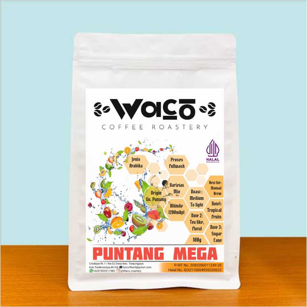 

WACo "Puntang Mega" - Roast Bean Arabika - 200gr/100gr