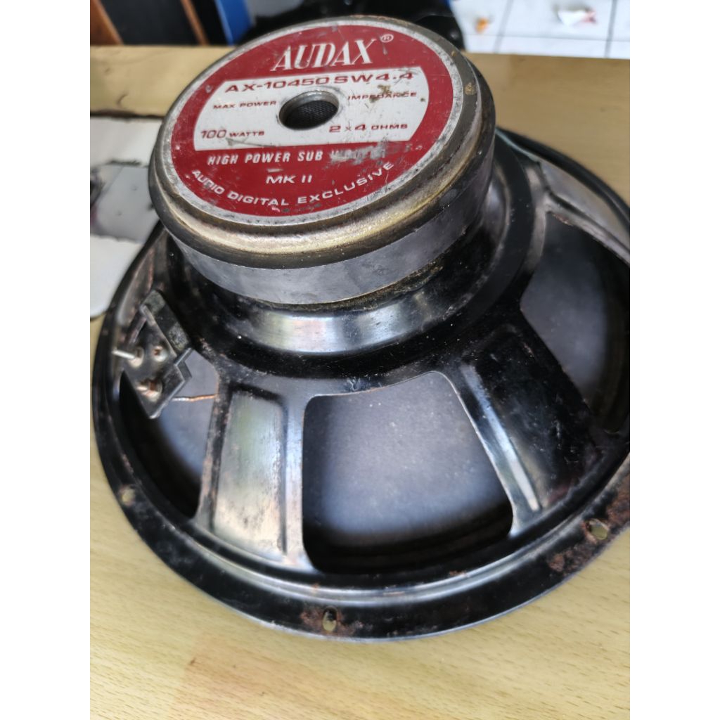 speaker audax 12inc ukuran coil 2in, sudah spul ulang, suara joss, high power