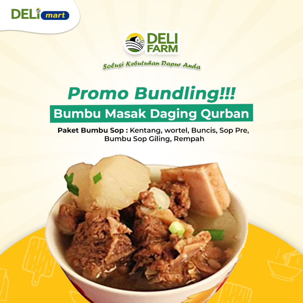 

Deli Mart [Khusus INSTAN Medan] Promo Bundling Bumbu Masak Daging by Deli Farm