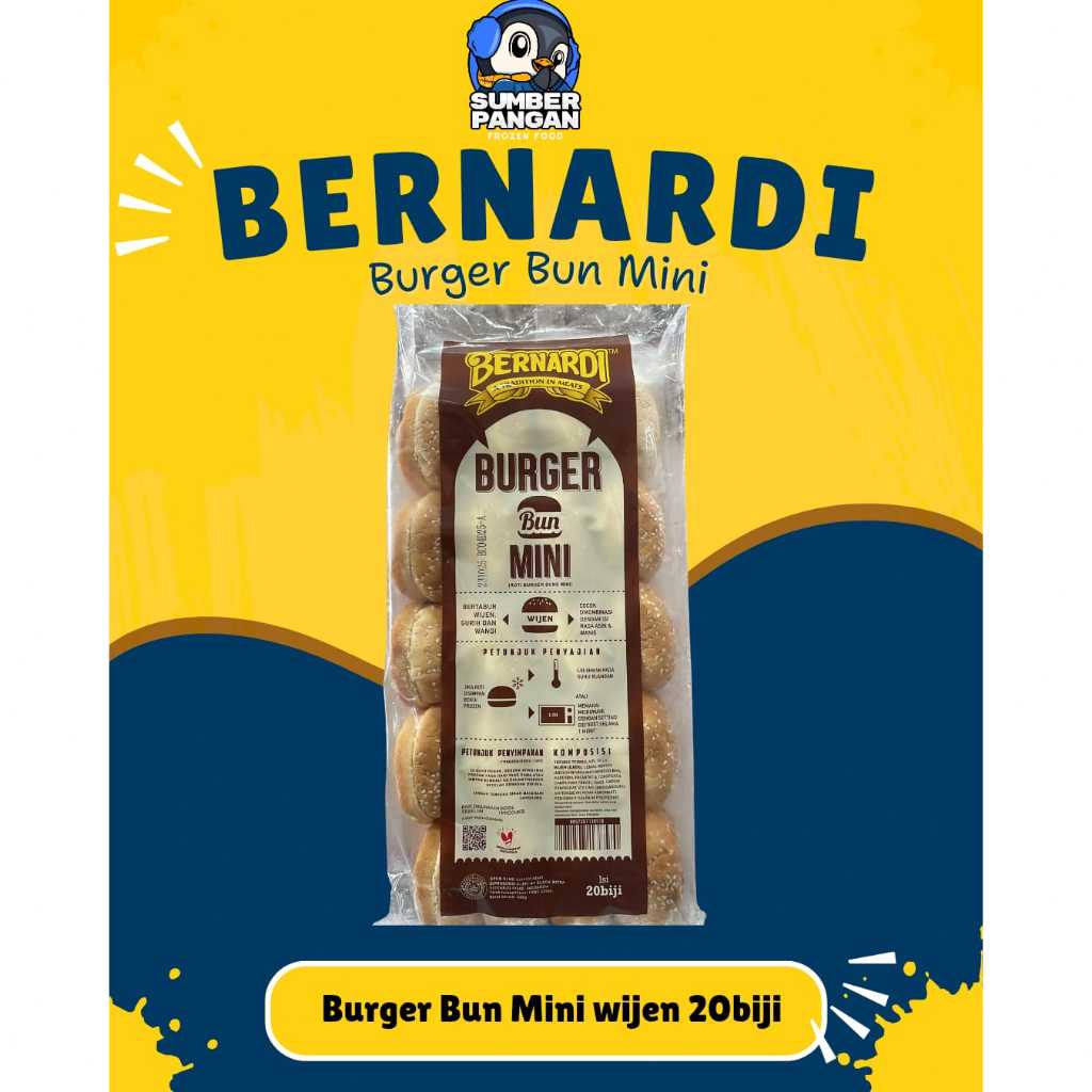 

Bernardi Roti burger mini wijen (20biji)