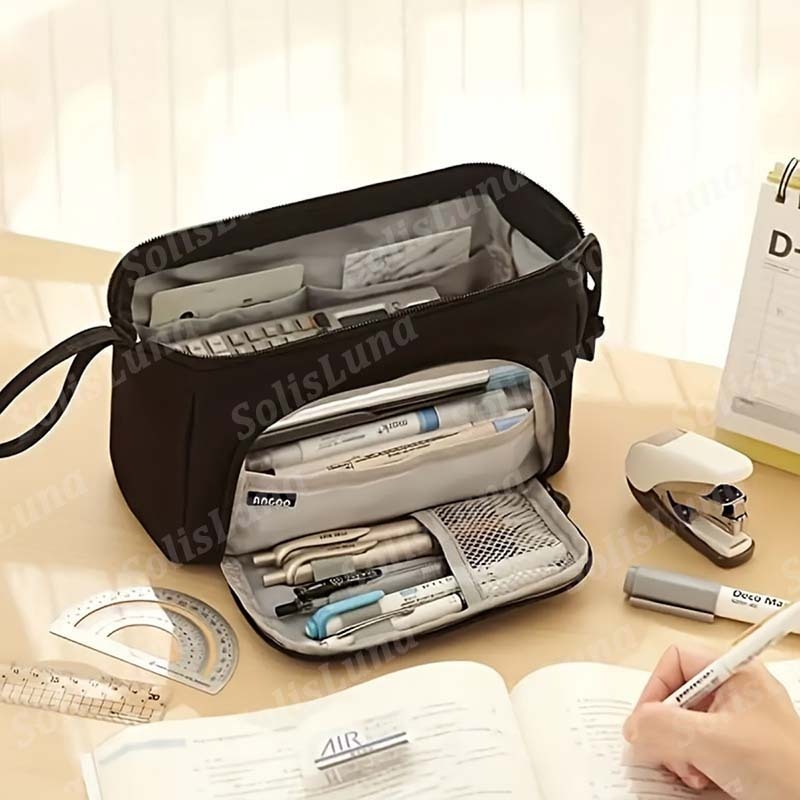 

Super Large Capacity Pencil Case Kawaii Korean Pencil Cases Aesthetic Stationery Office Desk Storage