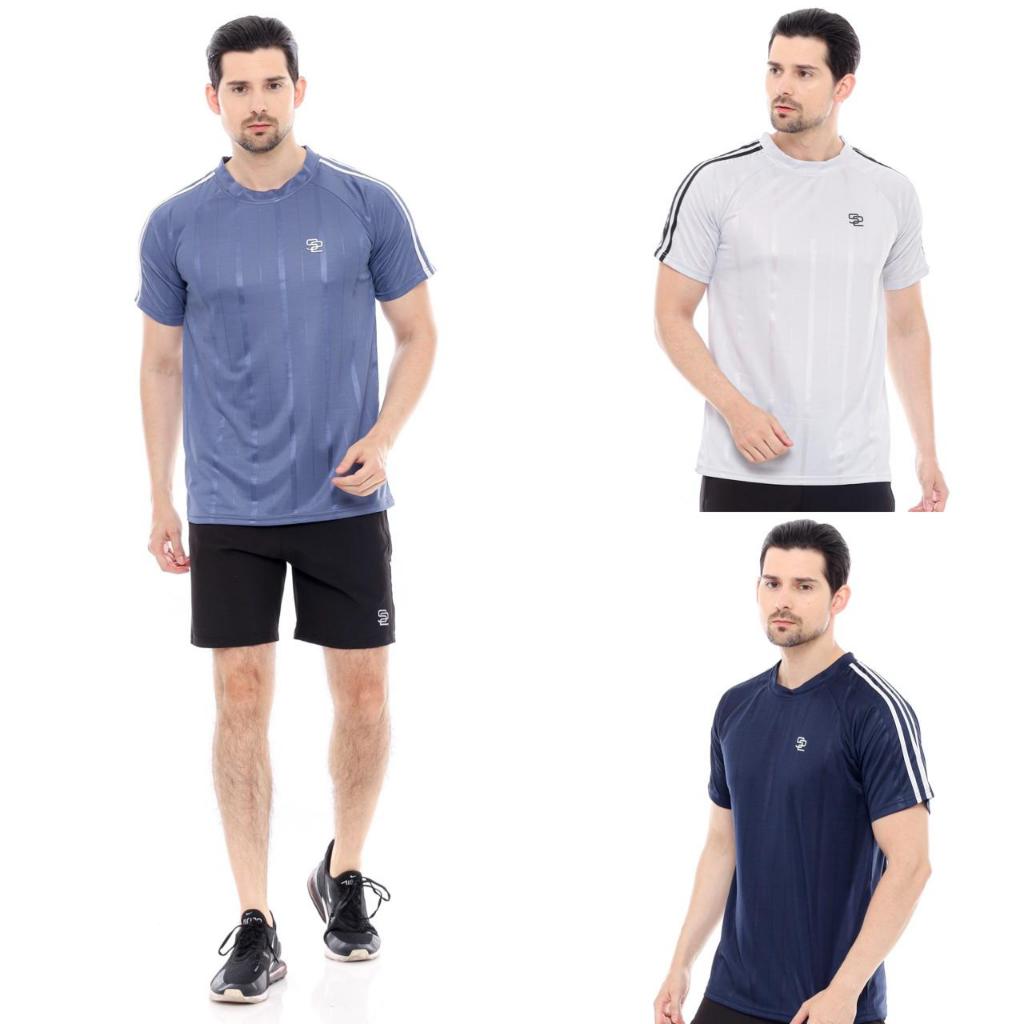 SecondShape - Baju Olahraga Pria Laki laki Men Sport Jersey Futsal Soccer Bola Running Gym Tennis Pa