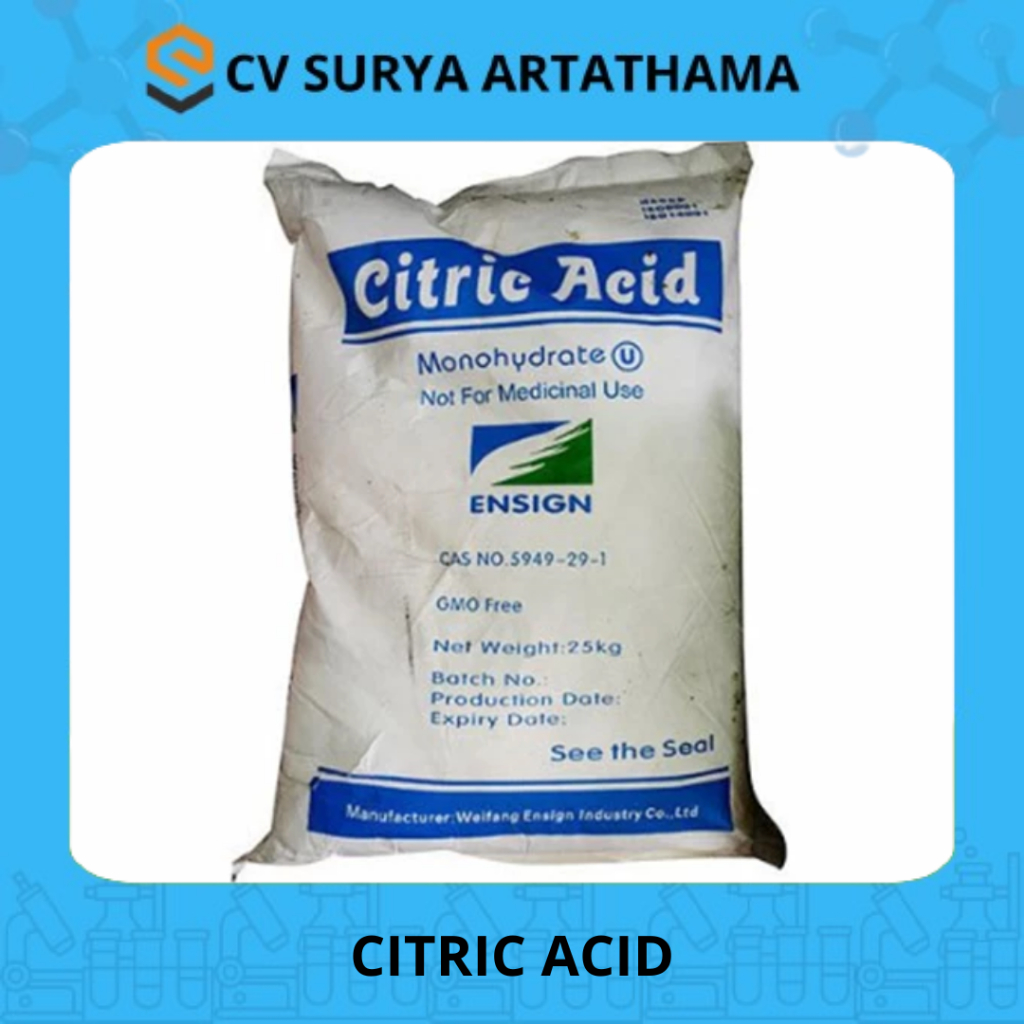 Citrun 25 Kg / Citric Acid 25 Kg / Asam Sitrat 25 Kg / Citric Acid Monohydrate